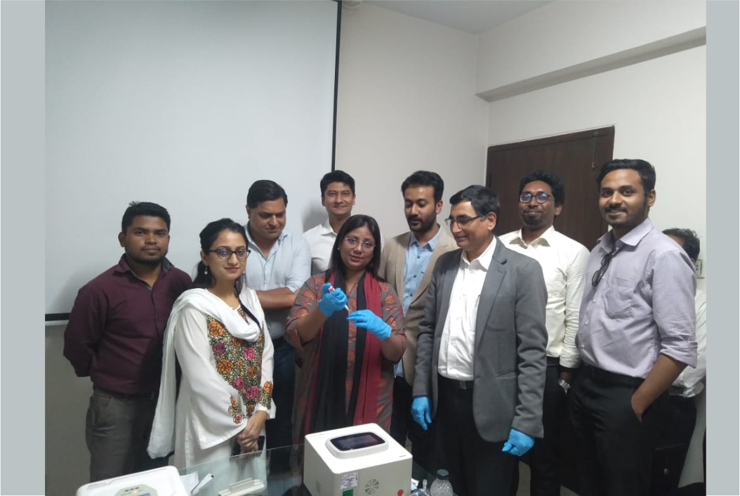 conducted hands on training for STOP TB Program Officials in Bangladesh