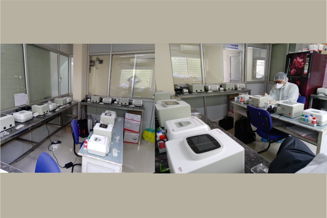 11 Molbio PCR workstations installed at Intermediate Reference Laboratory (IRL) Raipur, Chattisgarh, for COVID 19 testing