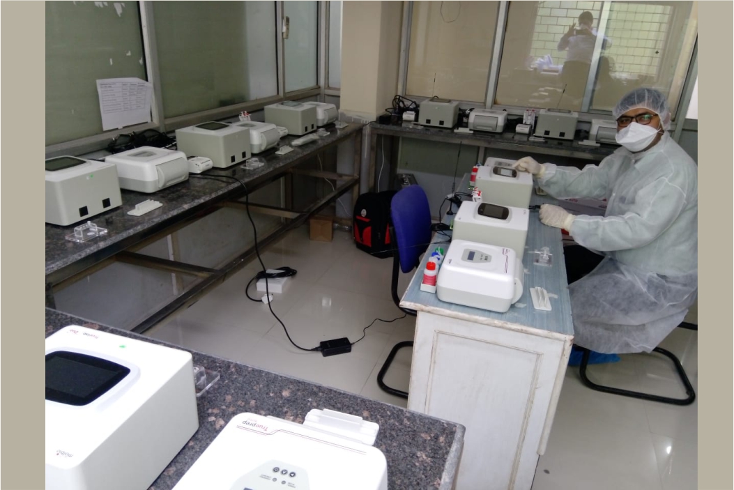 11 Molbio PCR workstations installed at Intermediate Reference Laboratory (IRL) Raipur, Chattisgarh, for COVID 19 testing