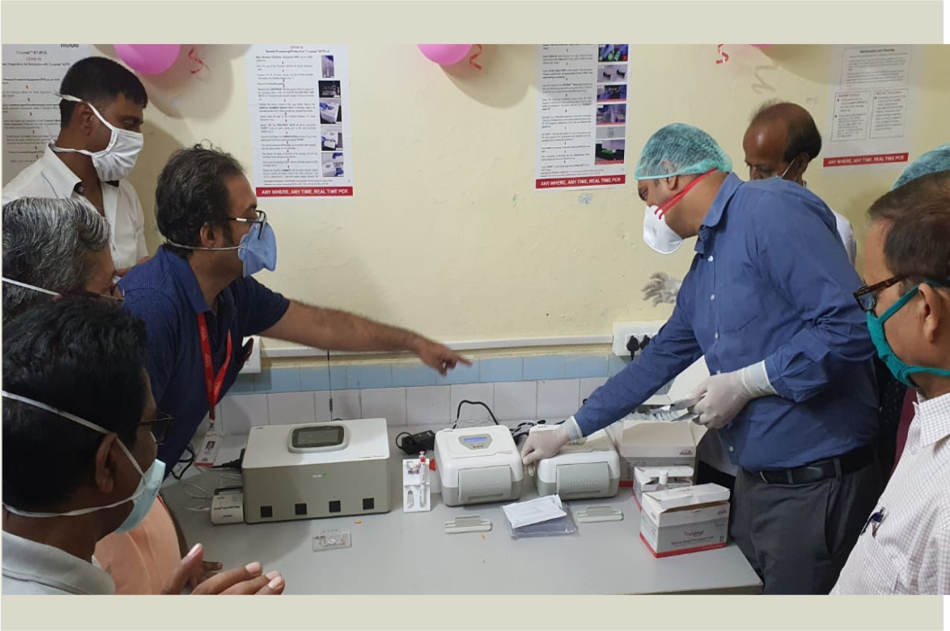 Truenat is installed at Sadar Hospital Khagaria Bihar for COVID 19 Testing